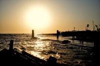 Daman Beach at Sun Set